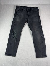 Levi s 510 Black Dark Wash Regular Fit Straight Leg Jeans Denim Men s Size 32x30