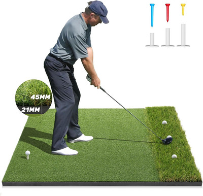 Premium Dual-Turf Golf Mat: 5X4Ft, 6X4Ft, 21Mm to 50Mm Thickened Base for Backya