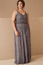 BHLDN Fidelia Beaded Gown 18W $368
