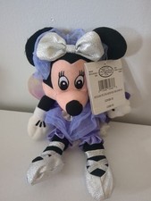 VTG Disney Store Sugar Plum Fairy Minnie Mouse Bean Bag Plush Toy 9" W/Tags