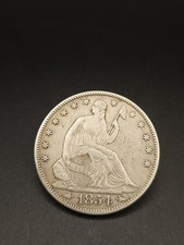 1854-O Seated Liberty Half Dollar Arrows At Date  VF Nice...