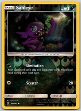 Sableye 80/145 Uncommon SM - Guardians Rising Reverse Holofoil (Near Mint)