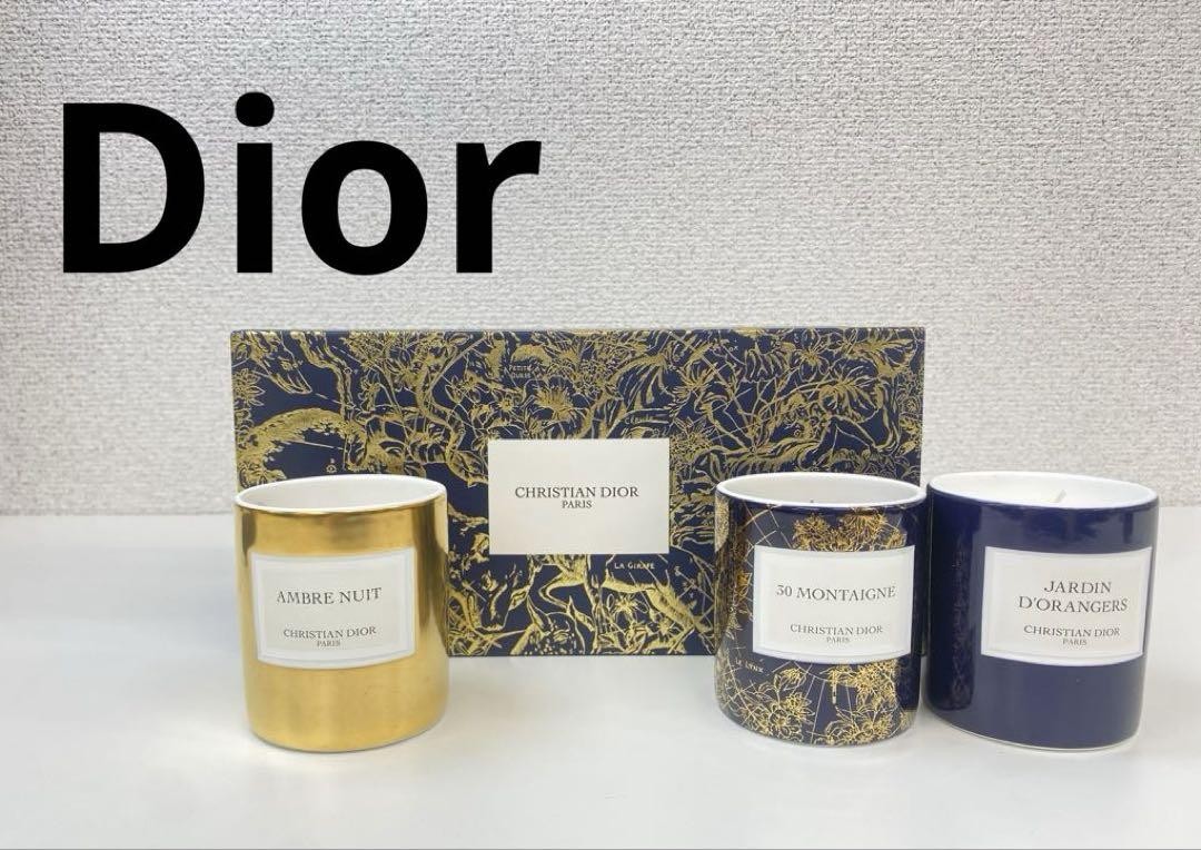 Dior アロマ/お香セット Christian Dior Dior Aroma Candle Set of 3 jp | eBay