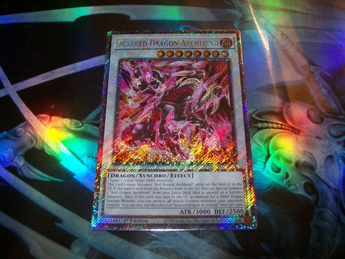 Scarred Dragon Archfiend 1st Edition Platinum Secret Rare RA05-EN044 Yu-Gi-Oh!