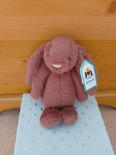 Jellycat. Small Bashful Fudge Bunny. Brown. Brand New With Tags