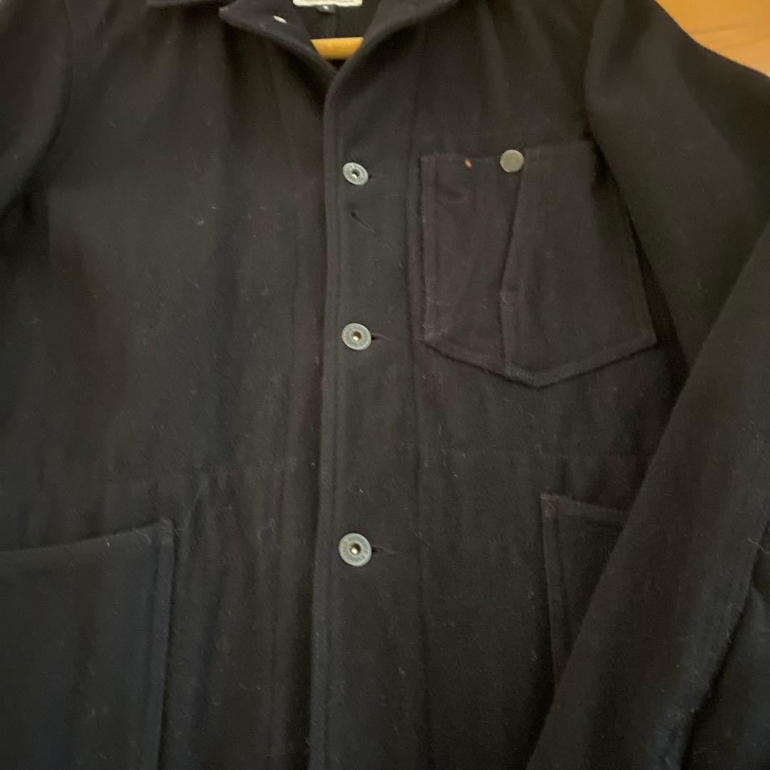 Engineered Garments Navy Wool Coverall S Made in … - image 4