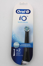 Oral-B iO Ultimate Clean Replacement Brush Heads Black - 2ct