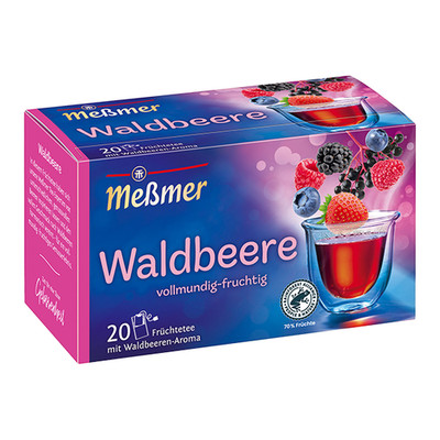 MESSMER tea Wild Berries Waldbeere -20 tea bags- DAMAGED- FREE SHIPPING