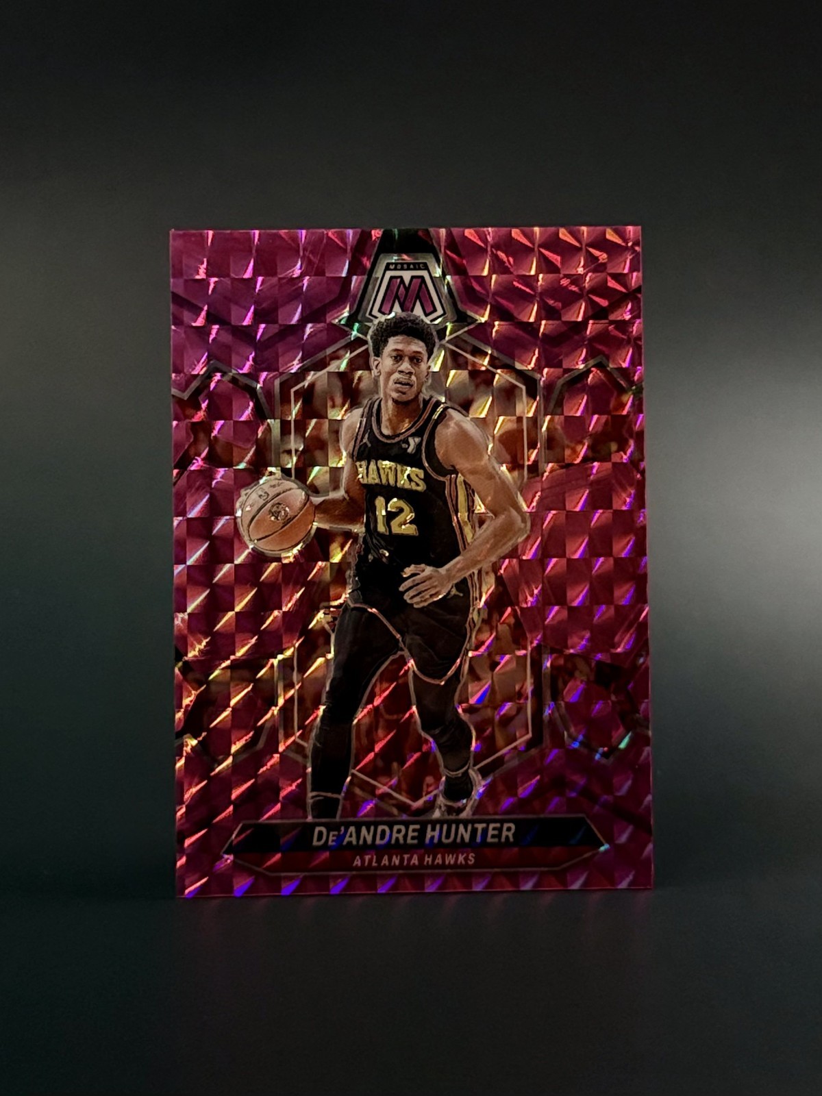 2023 Panini Mosaic De'Andre Hunter Pink Mosaic Prizm /149  #16