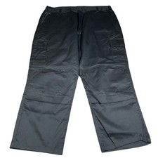 BKS Work Trousers Mens 46S Black Cargo Carpenter Heavy Duty Durable Workwear New
