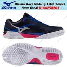 Mizuno Wave Medal 8 Table Tennis Navy Coral 81GA258203 Men's Size