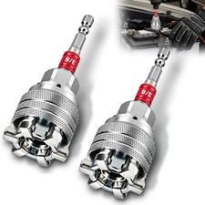 4x 10-19mm Universal Socket Tool Adjustable Multifunction Wrench Sleeve Adapter 4x 10-19mm Universal Socket Tool Adjustable Multifunction Wrench Sleeve Adapter
