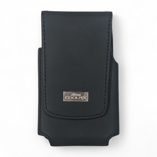 Nikon Coolpix Leather Camera Case Black Belt Loop Magnetic Snap Genuine 5810