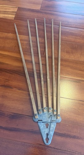 Vintage Antique Primitive Wooden Wall Drying Rack Mount 6 Arm 18” | eBay