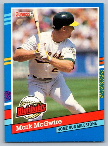 Mark McGwire #BC-9 1991 Donruss Highlights card