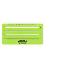 Rapidesign Lettering Aid Template, 1/16, 3/32, 1/8, 5/32 Inch Sizes, 1 Each