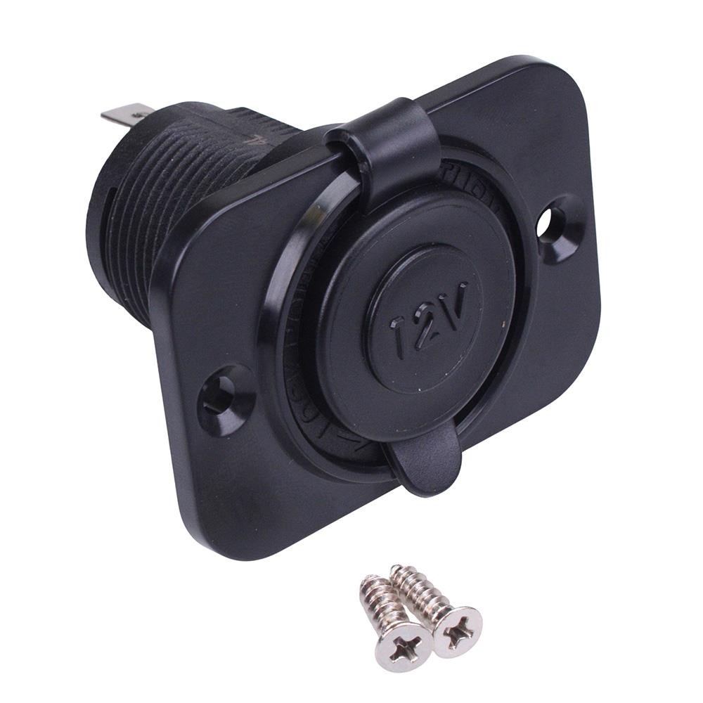 Cigarette Lighter Socket with Cover & LED 20A 12V A13-142AP-BB3