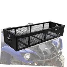 Universal ATV Front Cargo Basket Black Steel Storage Rack for ATV Front Rack