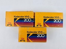 3 Packs Kodak Kodacolor VR-G 200 126 w/ 24 exposures Each Expired 1989