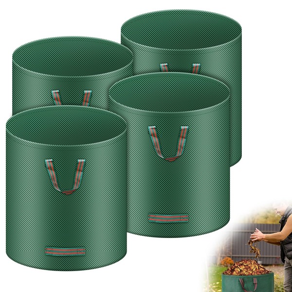 Gartensack Gartenabfallsack Selbststehend Faltbar Wasserdicht 4Er Pack 272L XXL-image