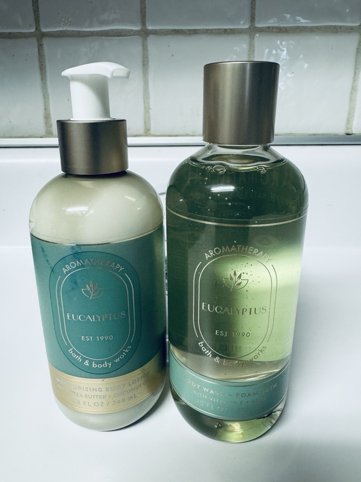 Bath & Body Works Eucalyptus Aromatherapy Body Lotion And Bo