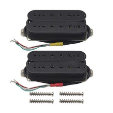 FLEOR Alnico 5 Electric Guitar Neck  Bridge Pickup Set Double Coil Humbucker...