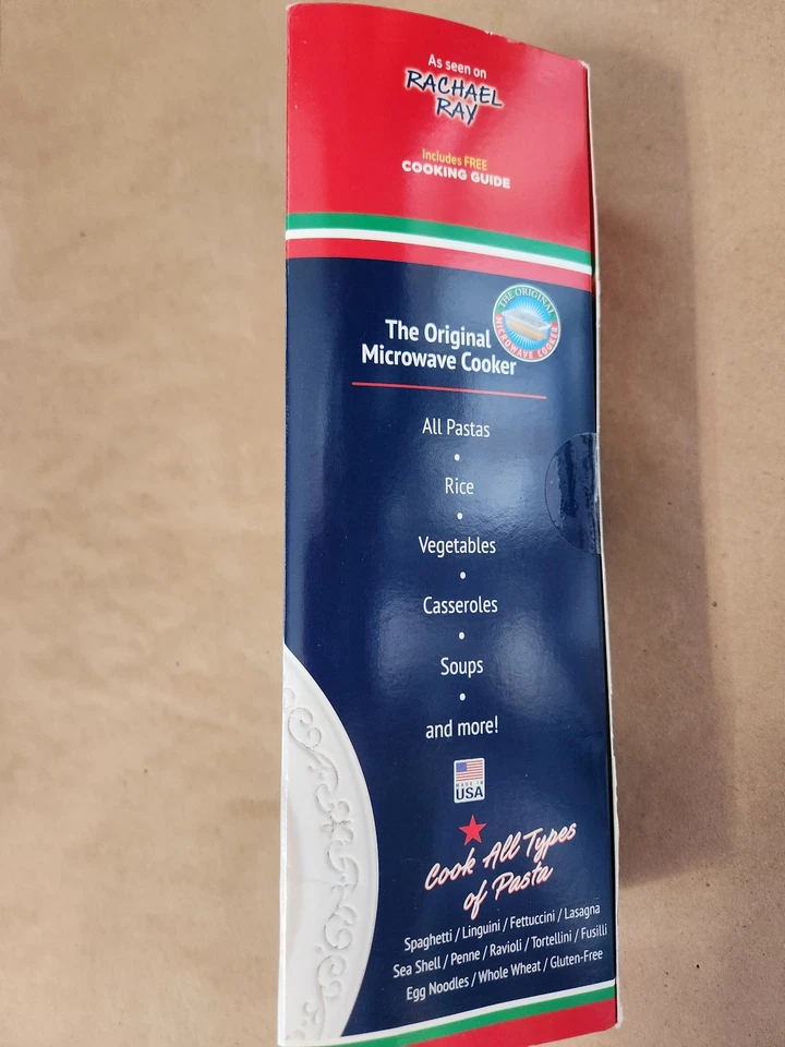 The Original Fasta Pasta Microwave Cooker with Lid & Built-in Strainer - Image 2 of 2