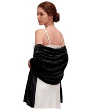 Geyoga Women Velvet Wrinkled Shawls Wraps and Scarves for Evening Dresses Wed...