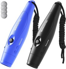 Electronic Whistle 2 Packs, Battery Operated Adjustable 3 Different...