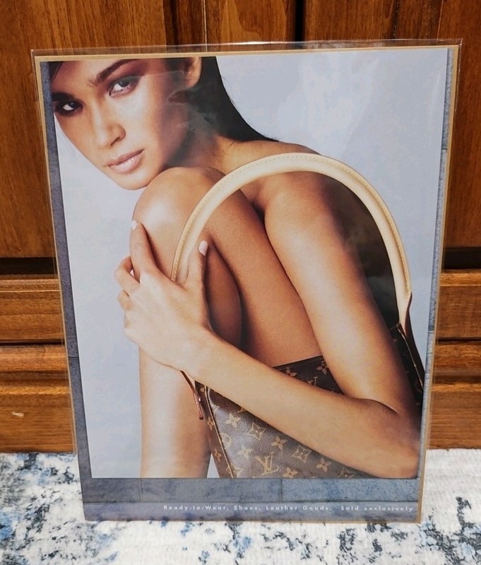 Vintage Louis Vuitton Magazine Print Ad Fashion Beauty Bag