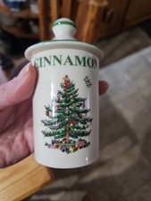 Tarro de especias Spode árbol de Navidad 4,5" canela