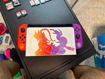 Nintendo Switch OLED Console Pokemon Scarlet & Violet Edition Orange Purple