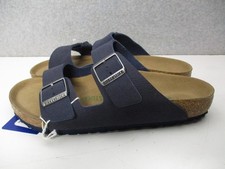 Birkenstock Arizona Blue Birko-Flor Vegan Slides Sandals Mens Sz 10 Regular