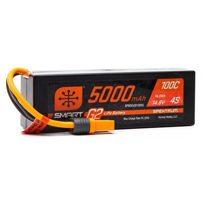 SPMX54S100H5 4S LIPO 14.8V 5000MAH 100C SMART G2 BATTERY: IC5