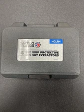 MATCO TOOLS 4 HEX GRIP PROTECTIVE LUG NUT EXTRACTORS  IN CASE- HGLN4