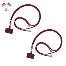 2 Pack Universal Phone Case Lanyard Cord 160CM Holder Necklace Strap Neck Cable