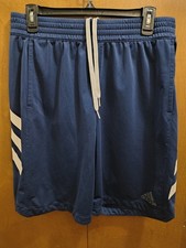 Adidas Shorts Mens XL Blue Navy Clima Lite Running Training Active Sweat Shorts