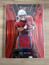 2024 Panini Select - Draft Selection Memorabilia Trey Benson #DSM-TBN Red Prizm