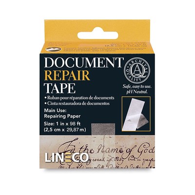 Archival Document Repair Tape 1 Inch x 98 Feet Acid-Free Translucent for