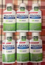 (6) Mucinex Fast Max DM Max Cough Relief  Exp 3/27
