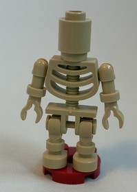 LEGO Ninjago Bowling Pin Tan Skeleton Minifigure 2519 2254 gen035