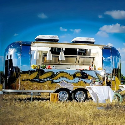 Food Truck Trailers Fully Equipped Coffee Ice Cream Food Cart Food Truck