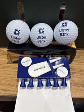Golf Balls ULSTER BANK  Wilson Ultra 2 1 LOGO Club Bundle x 3 Markers Tees