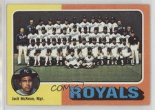 1975 Topps Team Checklist Kansas City Royals Team Jack McKeon #72 19zq