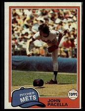 John Pacella *ROOKIE CARD* (RC) 1981 Topps #414. rookie card picture
