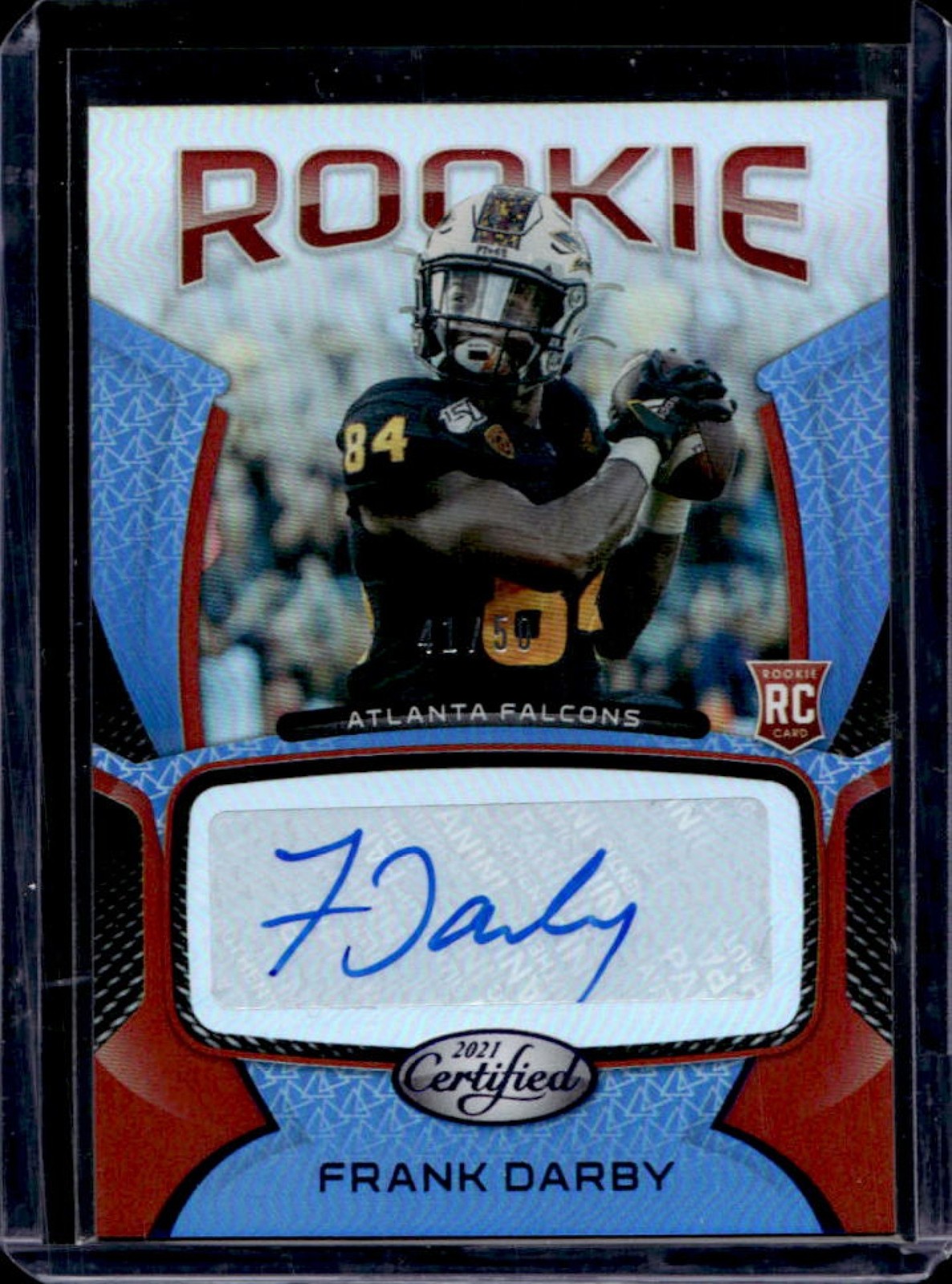 Frank Darby Panini Certified Rookie Signatures #RSFRD Mirror Etch Bronze