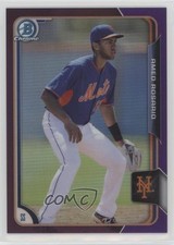 2015 Bowman Chrome Prospects Purple Refractor 136/250 Amed Rosario #BCP231 5h9