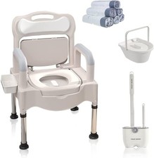 Bedside Commodes Portable Home Bedside Commode Chair Adult Potty Chair for Senio