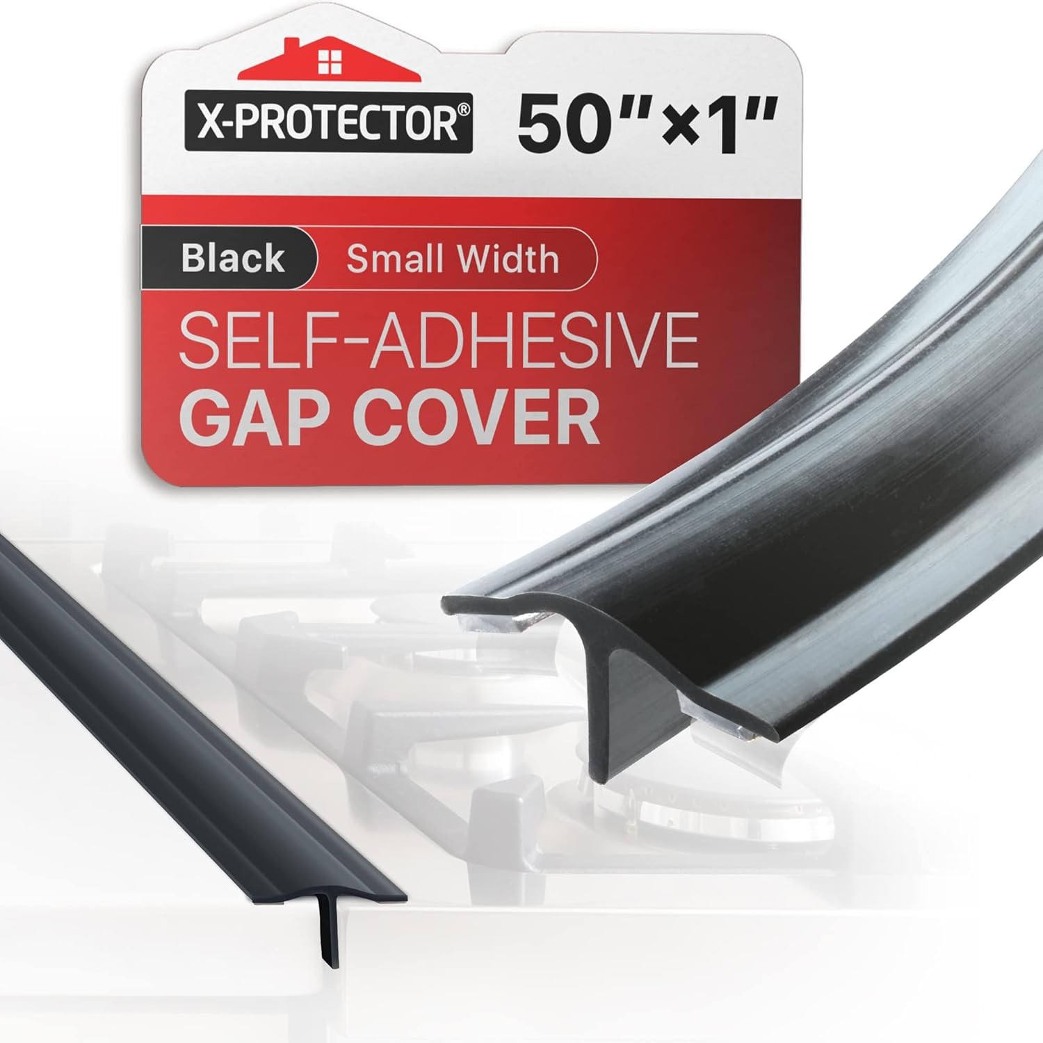 Silicone Stove Gap Cover X-Protector – 127 x 2.5 cm Guard Between Stove and C