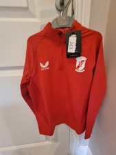 Glentoran FC 1/4 Zip Training Top Junior Small Age 8-9 Castore Branded BNWT